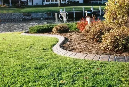 H Brick decorative concrete curbing pattern