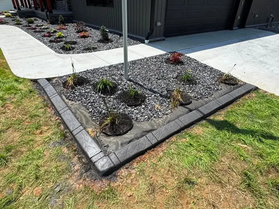 Spanish Brick decorative concrete curbing pattern