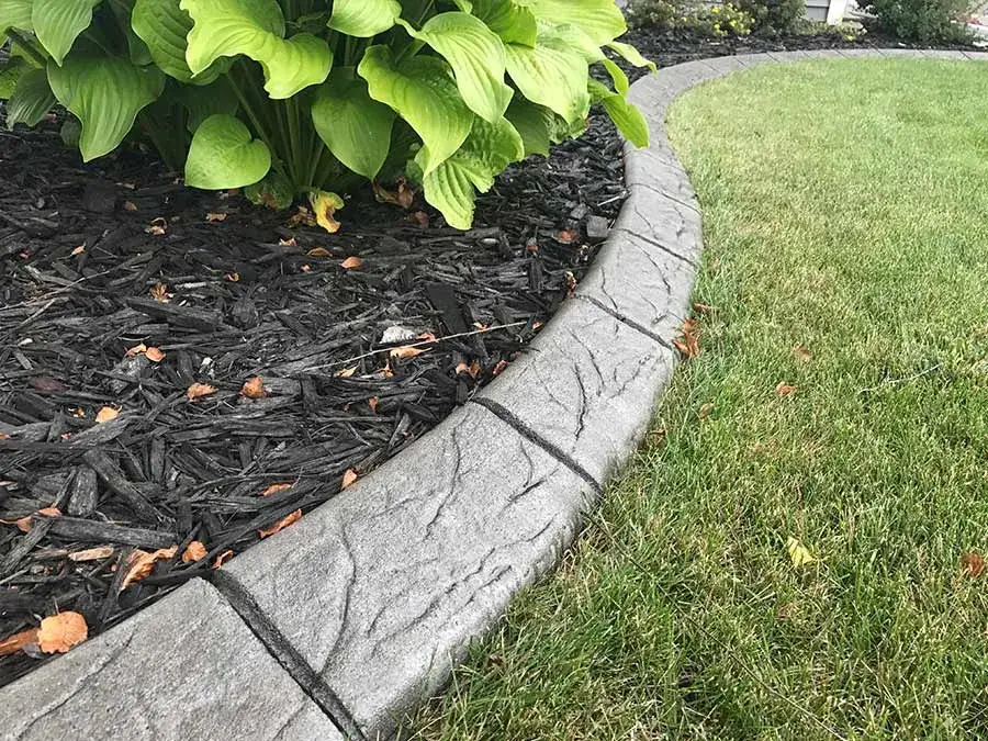 Spanish Tile 12" decorative concrete curbing pattern